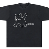 AMIE BLU CAT BLACK TEE