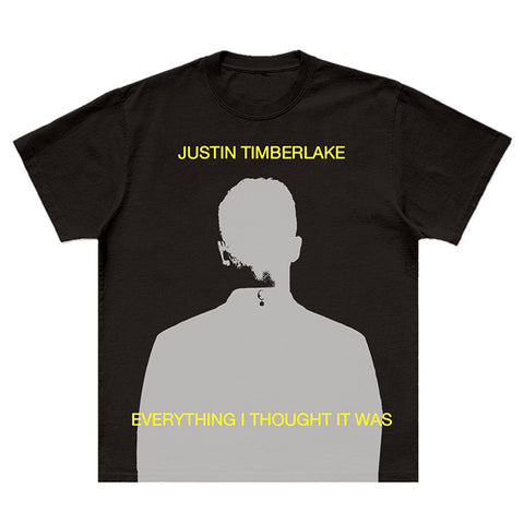 Image of JUSTIN TIMBERLAKE BLACK SILHOUETTE TEE