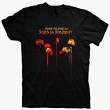 DMSOB BLK POPPIES TEE