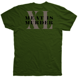 MORRISSEY MEAT IS STILL MURDER OLIVE TEE