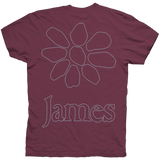 JAMES FLOWER WINE TEE