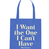 MORRISSEY BLUE TOTE BAG