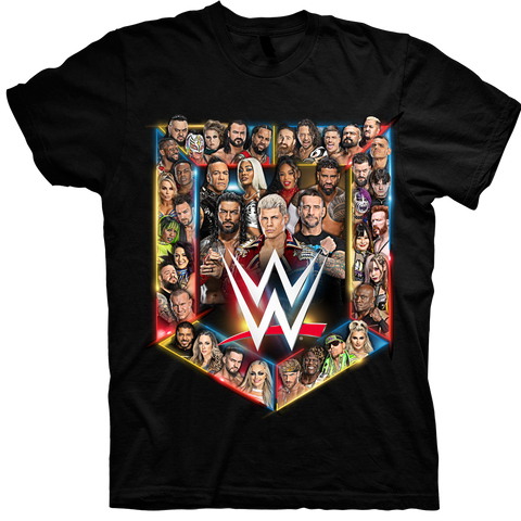 Image of BLACK WWE TOUR TEE