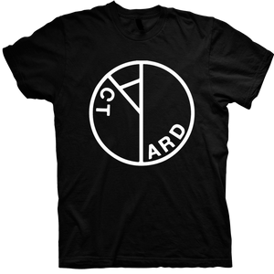 YARD ACT BLACK LOGO TEE