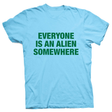 Playera Coldplay Everyone Is An Alien Light Blue