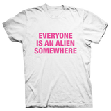 Playera Coldplay Everyone Is An Alien White